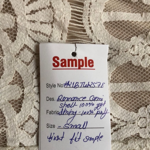 XXXI ROMANTIC Size 2 or small ivory lace dress nude lining NWT - Picture 14 of 15